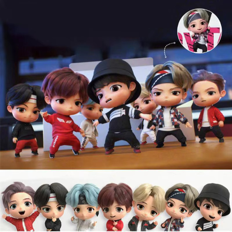 Bandai Bangtan Boys Puppe Modell, Action Figure, 7-teiliges Set - Bild 3