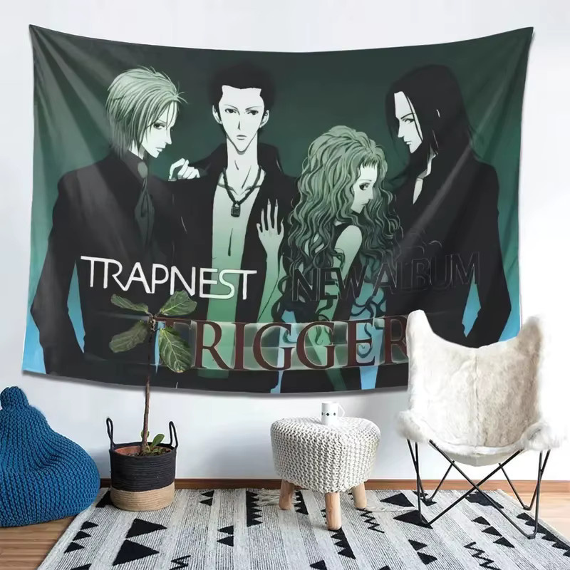 VIKAMA Anime Wandteppich Nana Trapnest J-Rock Musikband Wandbehang Multicolour Breite: 70 cm, Höhe: 70 cm - Bild 3