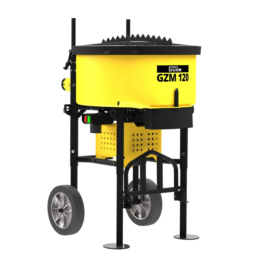 Güde Zwangsmischer GZM 120 in Gelb-Schwarz mit 2000 W und 100 l Fassungsvermögen - Bild 6