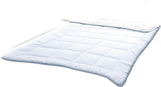 Wagner Textil Duo Steppbett Bettdecke aus Mikrofaser mit Klimanetz in Weiß, B/T/H: 135 x 200 cm - Bild 1