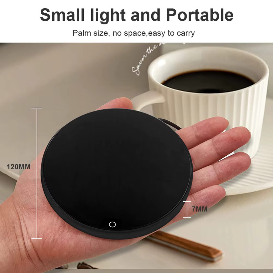 Thermostatischer USB-Tassenwärmer von ragee in Schwarz zur Warmhaltung von Kaffee, Tee oder Milch - Bild 3