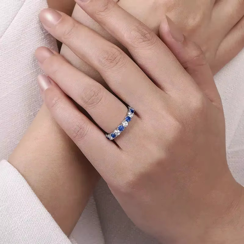 Huitan Fingerring, Zirkonia, Silber, Damen - Bild 4