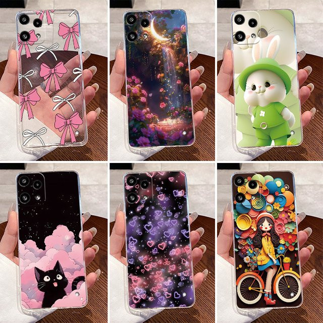 Transparente Silikon-Handyhülle mit Liebeskaninchen-Design für Nothing Phone 3A Lite - Bild 1