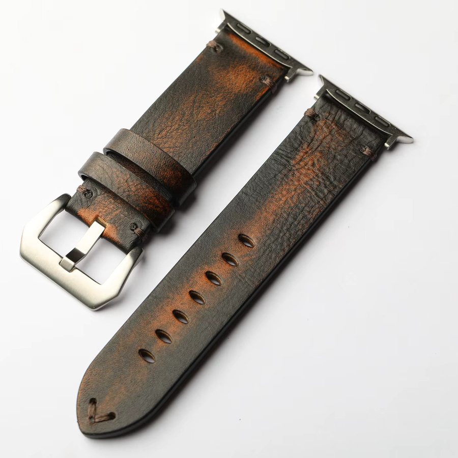 Raystray Uhrenarmband Leder, braun, Herren - Bild 3