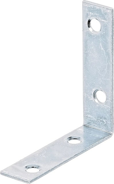GAH Alberts Stuhlwinkel aus Stahl, sendzimirverzinkt, Farbe: Silber, B/T/H: 60 x 60 x 16 mm - Bild 1