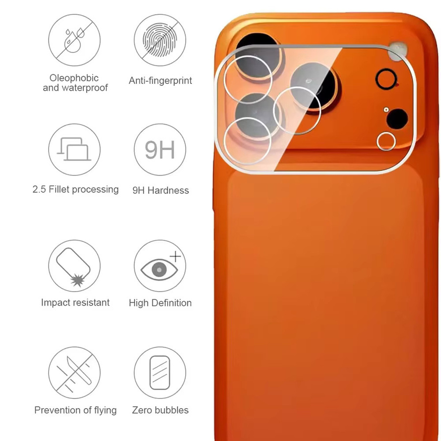 Apple iPhone 17 Pro Max HD Kamera Schutz 3D Objektiv Glas Film Abdeckung - Bild 5