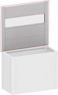 BIOHORT Sichtschutzelement DaVinci aus Metall und Acrylglas in Grau, H x B: 91 x 102 cm - Bild 1