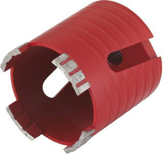 Wolfcraft Lochsäge mit Diamantbeschichtung in Rot, Durchmesser: 68 mm - Bild 1