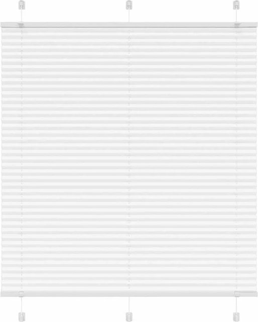 vidaXL Plissee Weiß semi-transparent aus Polyester B: 120 cm, H: 100 cm - Bild 1