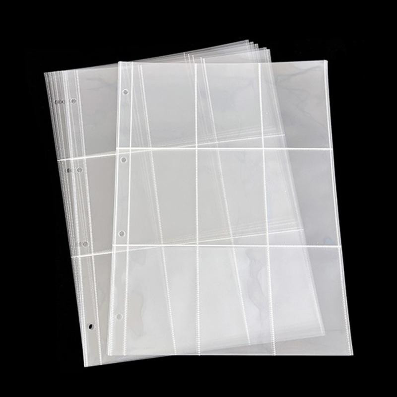 10 Stück A4 Fotoalbum Nachfüllseiten von Places Famous in Transparent, Kunststoff mit 4 Löchern für Fotokarten und Dokumente - Bild 2