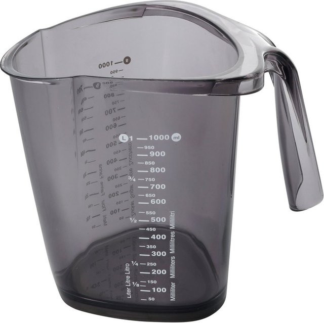 Dr. Oetker Messbecher transparent mit grauer Skala, 1 l - Bild 1