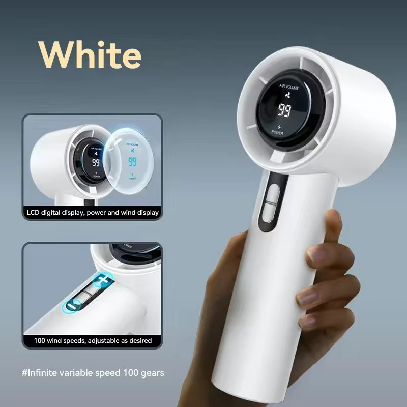 Lenovo 100 Speed Mini Handventilator mit USB-Aufladung und Eissensor in Weiß - Bild 6