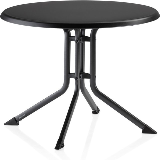 Kettler BOULEVARD Klapptisch rund aus Aluminium in Anthrazit, Durchmesser: 100 cm, Höhe: 74 cm - Bild 1