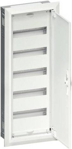 Hager FWU51S Feldverteiler für Hohlwände, 5 Reihen, Weiß, Stahl - Bild 1