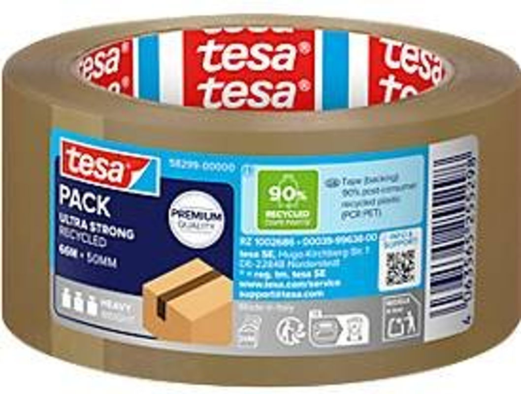 tesapack Eco & Ultra Strong Packband von tesa in Braun, Breite: 50 mm, Länge: 66 m - Bild 2