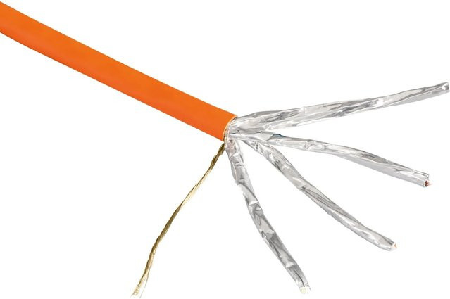 Hama Netzwerkkabel CAT-7 Ethernet LAN S/FTP geschirmt Orange 10 m - Bild 1