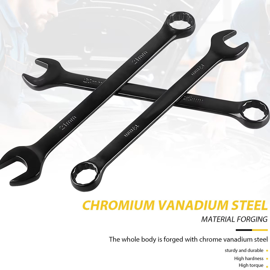WOZOBUY Universal Ratsche Dual-Zweck Werkzeug aus High Carbon Stahl in Schwarz - Bild 5