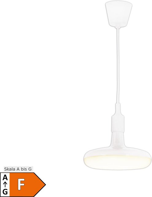 Näve Pendelleuchte UFO in Weiß mit LED-Leuchtmittel und E27 Fassung, Durchmesser: 22 cm - Bild 2