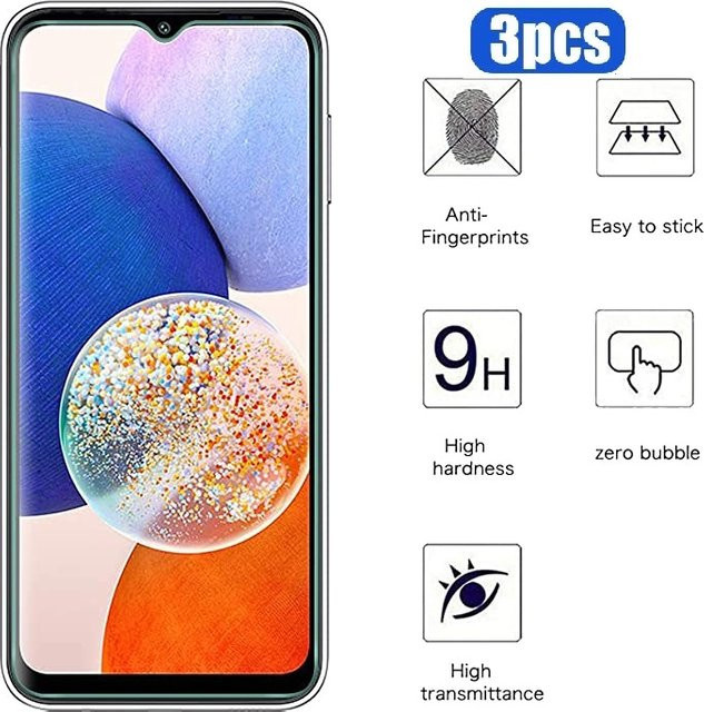3er-Pack Xiaomi Displayschutzfolie aus gehärtetem Glas für Redmi Note 11 11S 14S 14 SE 13 12 5G Pro 4G 13R 12R 12T 11E Pro, transparent - Bild 1