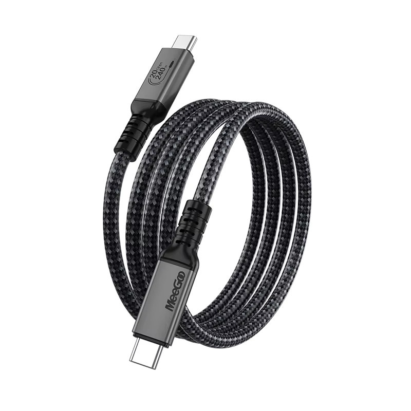 MeeGoo PD240W USB-C Ultraschnellladekabel mit 100 W Leistung und E-Marker-Chip in Schwarz - Bild 7