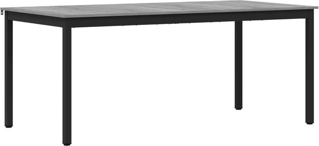 vidaXL Esstisch modern in Schwarz aus Holzwerkstoff und Metall, rechteckig, B/T/H: 180 x 90 x 75 cm - Bild 1