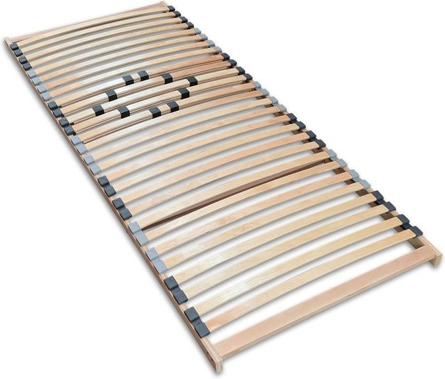 Coemo Lattenrost XXL extra stabil aus Buche und Birke Schichtholz, Farbe Braun, B/T/H: 90 x 200 x 8 cm - Bild 1