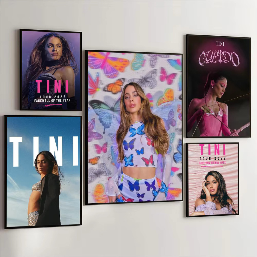 Martina Stoessel TINI Wandposter Selbstklebender Wasserfester Papieraufkleber Multicolor für Zimmer und Bar - Bild 2