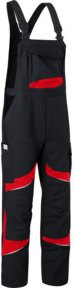 Kübler Latzhose ACTIVIQ cotton+ HIGH PSA 5 in Schwarz und Mittelrot - Bild 1