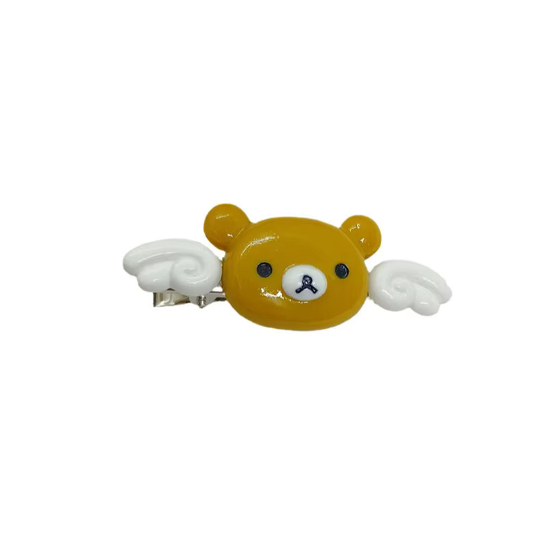 Velishy Rilakkuma Engel-Haarspange, Cartoon Flügeliger Kleiner Bär, Kinder - Bild 4