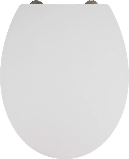 Wenko Premium WC-Sitz Mora aus Duroplast mit Soft-Close-Absenkautomatik in Weiß, oval und abnehmbar - Bild 1