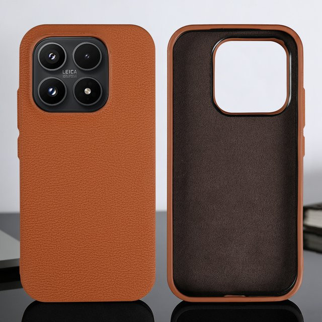 Premium Lederhülle für Xiaomi in Schwarz - Bild 1