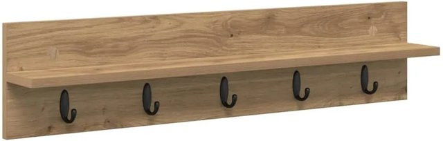 vidaXL Wandmontierter Nachttisch Artisan-Eiche, Braun, B/T/H: 80 x 10,5 x 18 cm - Bild 1