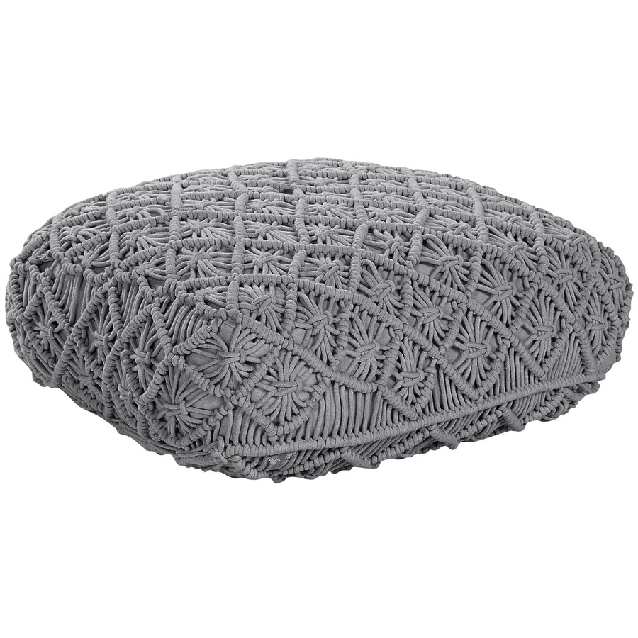 Beliani Bodenkissen BERRECHID in Grau, quadratisch mit Baumwollbezug, B/T/H: 50 x 50 x 20 cm - Bild 2