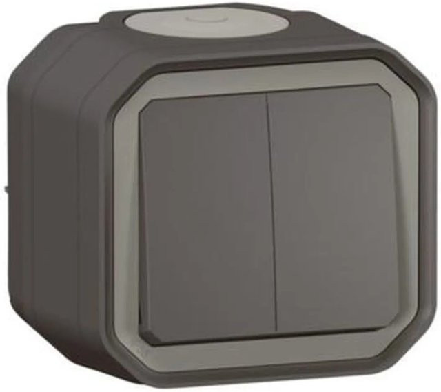 Legrand Plexo New A/W-Schalter Aufputz IP55 Anthrazit - Bild 1