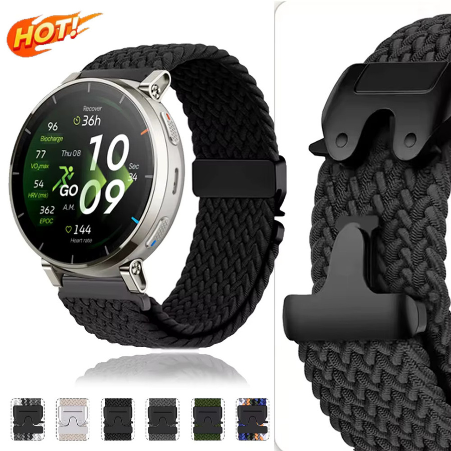Xiaomi Uhrenarmband Nylon, Schwarz - Bild 5