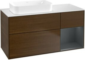 V&B Waschtischunterschrank Finion mit Wandbeleuchtung, lackiert, B/T/H: 120 x 60 x 60 cm - Bild 1