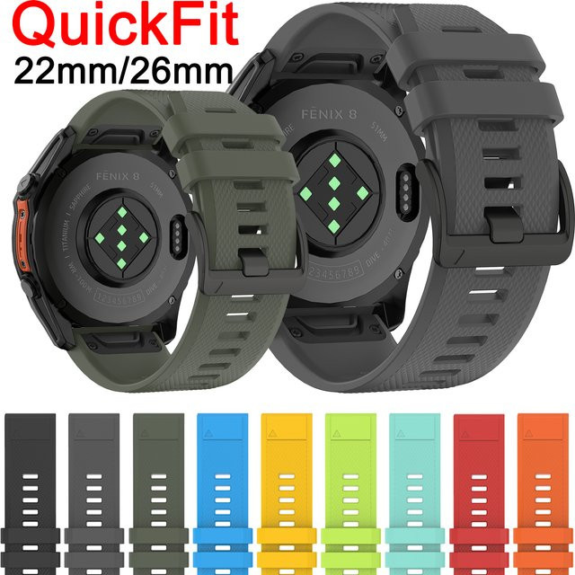 LENNIK Uhrenarmband Silikon, Schwarz, Unisex - Bild 1