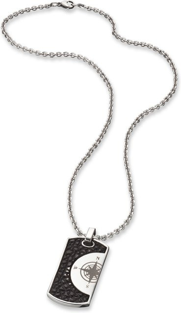 Save Brave Halskette Edelstahl, Silber, Herren, 50,0 cm - Bild 1