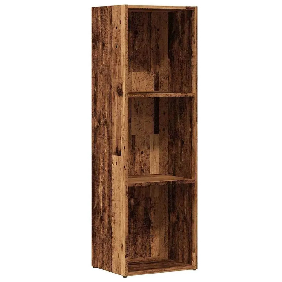 vidaXL Bücherregal in Altholz-Optik, braun, Wandmontage, B/T/H: 36 x 30 x 114 cm - Bild 2