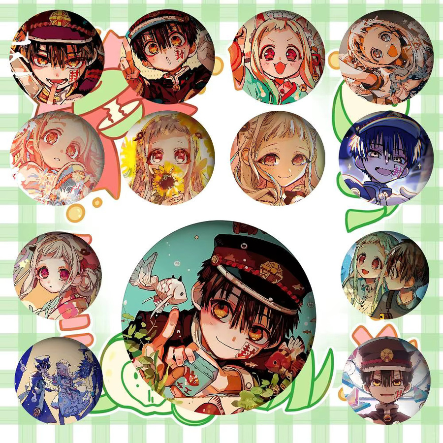 Anstecknadel Hanako-kun Cartoon, Metall, Bunt - Bild 3