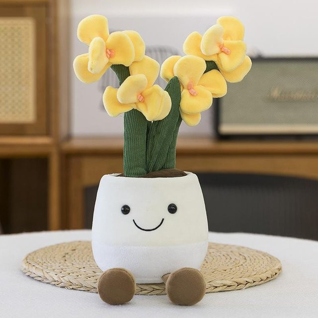 Simuliertes Pflanzenblumen-Plüschtier, Topfpflanze, 35cm - Bild 1