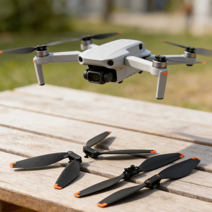 DJI Mini 5 Pro Propeller Set, 4 Stück schwarze PC-Rotorblätter für Drohnen als Ersatzzubehör - Bild 4