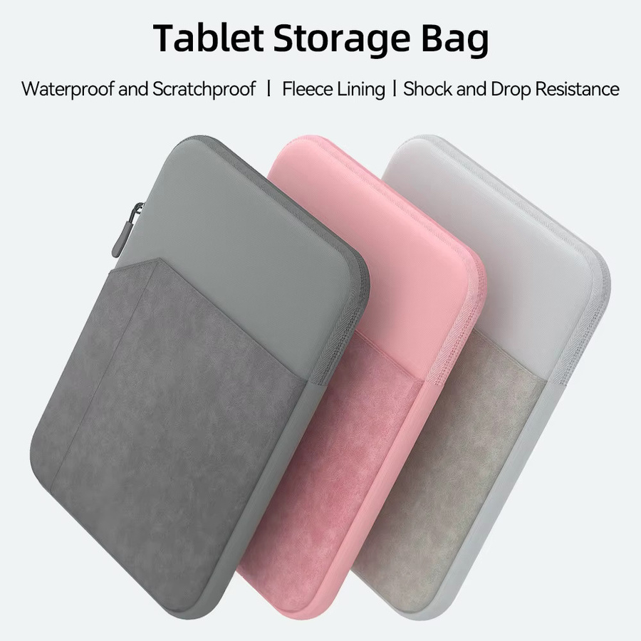 Hansong Tablet Sleeve Tasche in Grau für iPad Pro, Air und Samsung Galaxy sowie Xiaomi, passend für 6 bis 13,3 Zoll - Bild 2