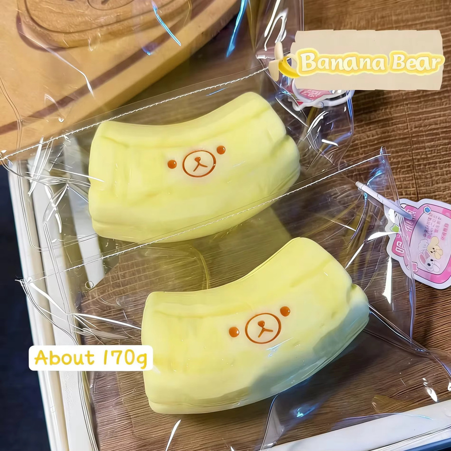 Squishy Bananenform, mit Butter-Textur, aus Silikon - Bild 2
