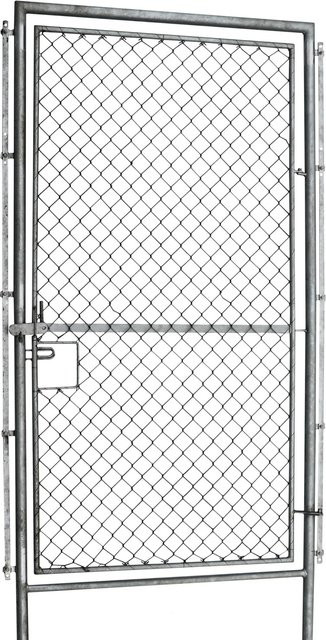 Aquagart Zauntür für Wildzaun, Forstzaun und Weidezaun aus Knotengeflecht, Farbe: Silber/Grau, Breite: 100 cm, Höhe: 200 cm - Bild 2