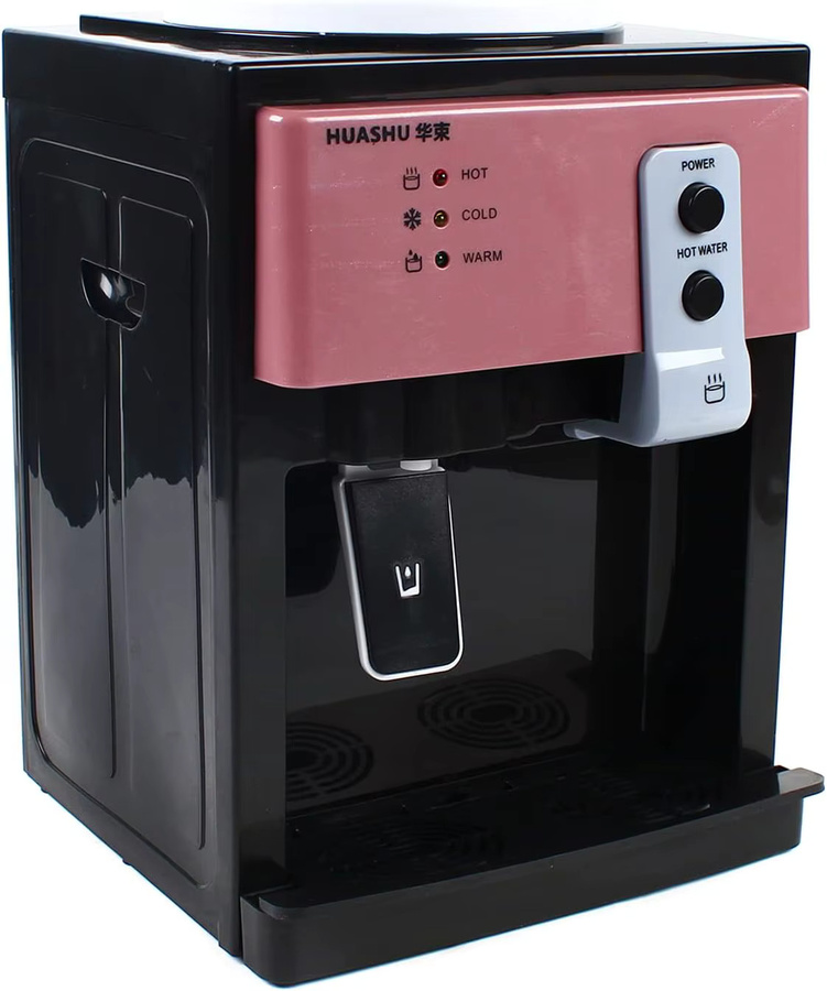 HUASHU Elektrischer Mini Desktop-Wasserspender für Heiß- und Kaltwasser in Pink - Bild 2