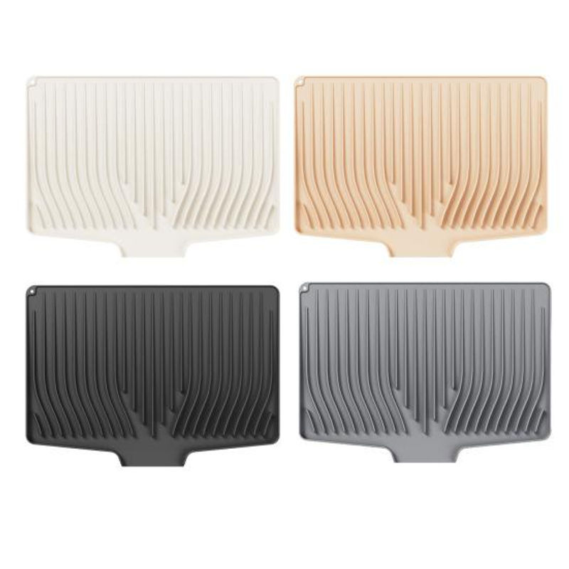 Yousheng Silikon-Abtropfmatte in rechteckiger Form mit schrägem Design für die Küche - Bild 7