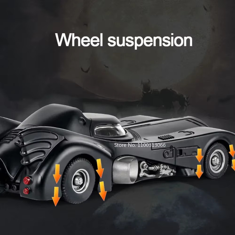 MAKEDA Batmobile Batman, Modellauto, Metall, mit Licht und Sound - Bild 3