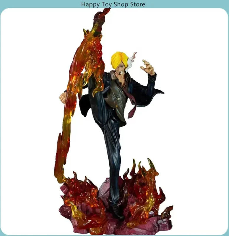 Bandai One Piece Sanji Diable Jambe Anime-Figur aus Kunstharz, mehrfarbig, Höhe: 35 cm - Bild 1