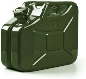 Kraftstoffkanister VALPRO aus Stahl in Olivgrün, Volumen: 10 l, B/T/H: 16,5 x 34,5 x 27,5 cm - Bild 1